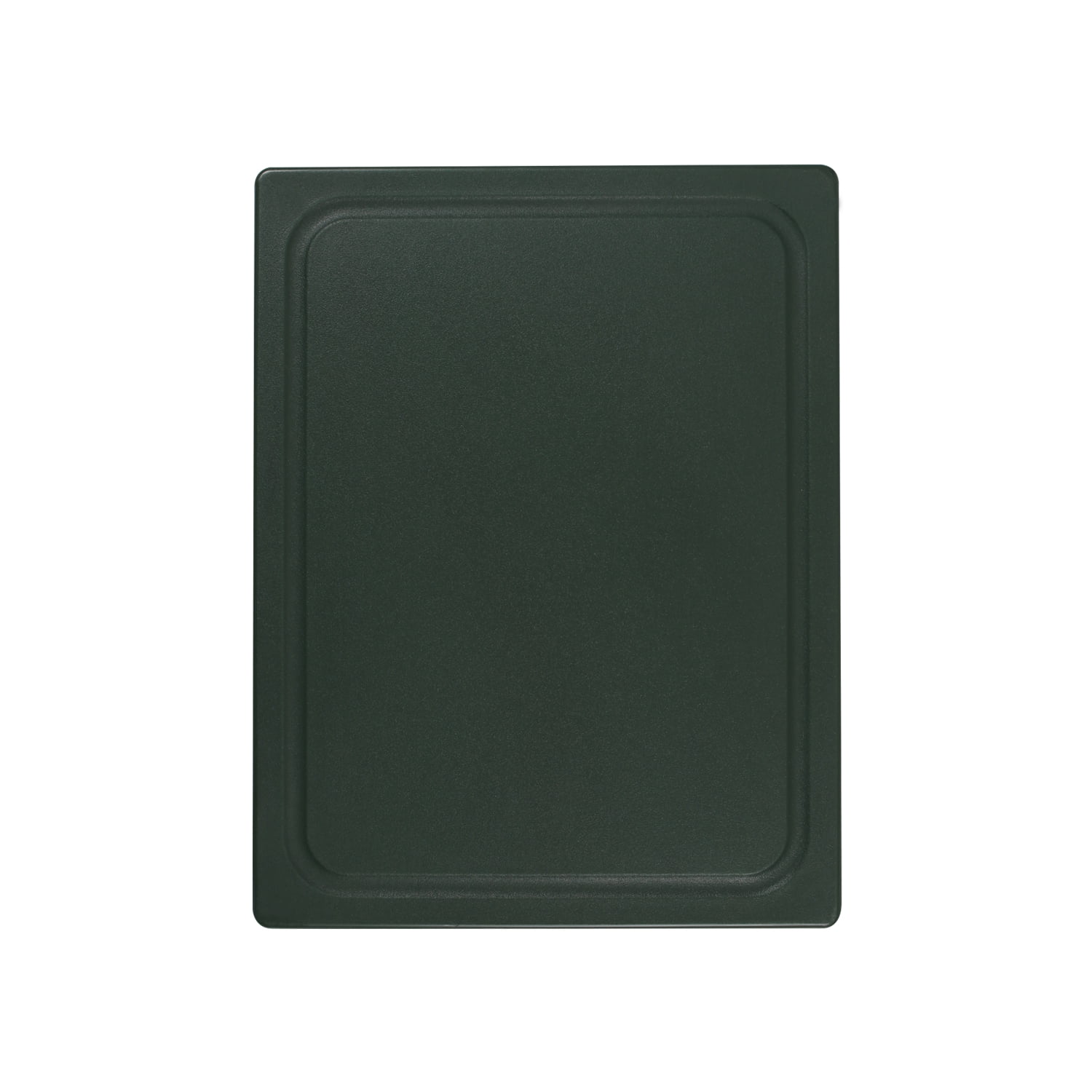 Dexas 10 x 13 Poly Cutting Board with Juice Well in Forest Green