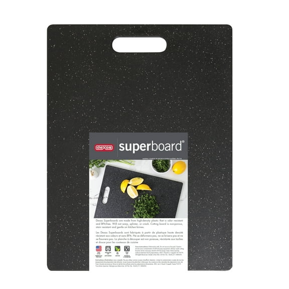 Dexas 12 x 16 Poly Granite Cutting Board in Midnight Granite Finish