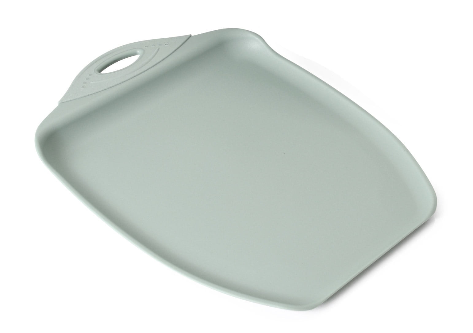 Dexas Chop & Scoop Cutting Board, 9.5 by 13 inches, Solid Green