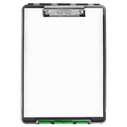 Dexas Clearview Clipcase Clipboard, 13.75 X 9.5 in, Green