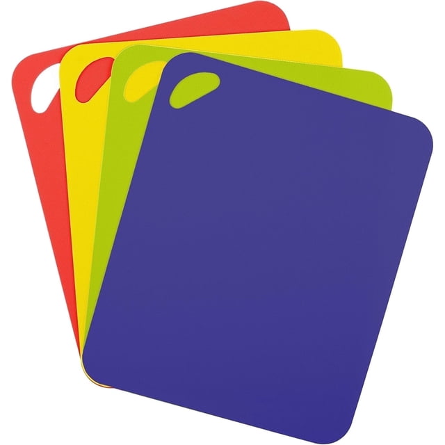 Dexas Heavy Duty Flexible Grippmat, Blue, Green, Yellow and Red, Set of ...