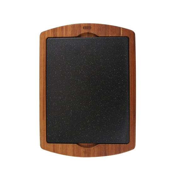 Dexas MIXX Bamboo and Poly Kitchen Cutting Board Set, 11.5" x 16", Heavy Granite