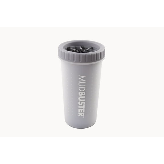 Dexas MudBuster Portable Dog Paw Washer and Cleaner, Large, Light Gray