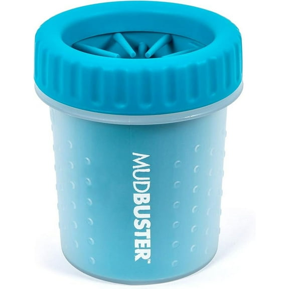 Dexas Mudbuster Pet Paw Washer for Dogs, Small Paw, Blue