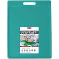 thumbnail image 1 of Dexas NSF Certified Polysafe Cutting Board with Handle, 11 x 14.5 Inches, Reversible Kitchen Cutting Board, Teal Green, 1 of 5