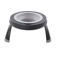 thumbnail image 1 of Dexas Pets Single Elevated Feeder Pet Bowl, 1.5 Cup Capacity, Small, Light Gray,, 1 of 5