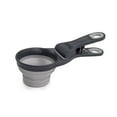 thumbnail image 1 of Dexas Pets KlipScoop Collapsible Dog Food Scoop with Bag Clip, Light Gray, 2 Cup Capacity, 1 of 7