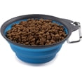 thumbnail image 1 of Dexas Pets Collapsible Travel Cup, Large/2 Cup Capacity, Pro Blue Large/2 Cup Pro Blue, 1 of 3