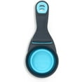 thumbnail image 1 of Dexas Popware for Pets Collapsible KlipScoop, 1/2 Capacity, Gray/Blue, 1 of 3