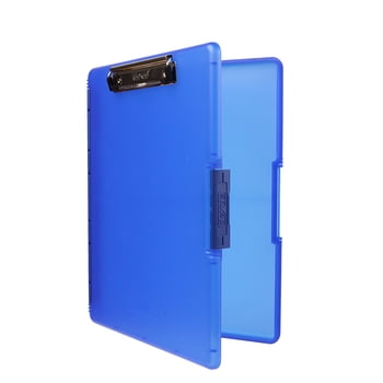 Dexas Slimcase 2 Storage Clipboard with Side Opening, Royal Blue