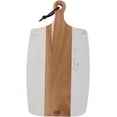 thumbnail image 1 of Dexas White Marble and Acacia Wood Charcuterie Board – 15.75 x 8.5 Serving Platter – Cheese, Meat & Appetizer Tray for Entertaining, 1 of 6