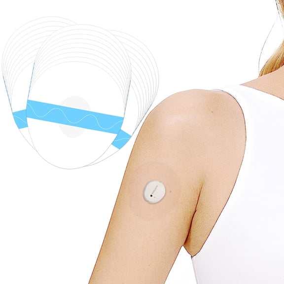 Dexcom G7 Adhesive Patches - LiangMai 40 Pack NO Hole full Sensor Covers Waterproof & Transparent Overpatch CGM Stickers for G7 Sensor