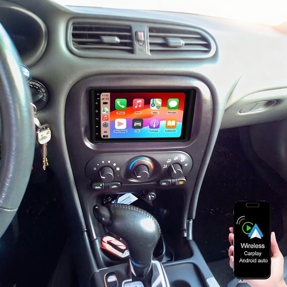 Dexico Android Car Stereo for Oldsmobile Alero 2001-2004, 7" Touchscreen Radio Support Wireless Carplay Android Auto Mirror Link GPS 5G WiFi Bluetooth FM/EQ Backup Camera