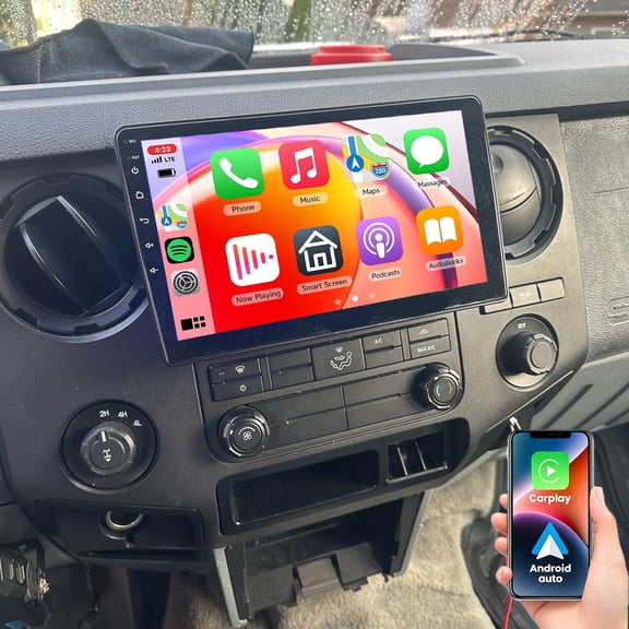Dexico 2+64GB Car Stereo for Ford F150/F250 2004-2014, 10 Inch IPS Touchscreen Car Radio with Wireless CarPlay/Android Auto Bluetooth WiFi GPS FM/RDS Backup Camera