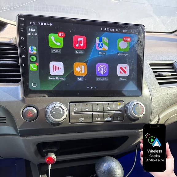 Dexico 2G+32G Android 13 Car Radio for Toyota Camry 2015 2016 2017, 10.1 Inch Touch Screen Car Stereo with Wireless Carplay Android Auto GPS Mirror Link Bluetooth FM/RDS EQ WiFi Backup Camera