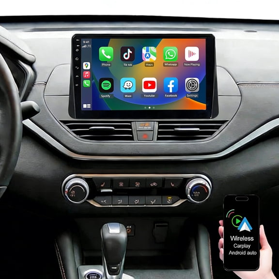 Dexico 2G+32G for Nissan Altima VI L34 2018-2021 Android 13 Car Radio with Wireless CarPlay Android Auto, 10" Touchscreen Car Stereo Support WiFi EQ FM RDS GPS Bluetooth SWC AHD Backup Camera