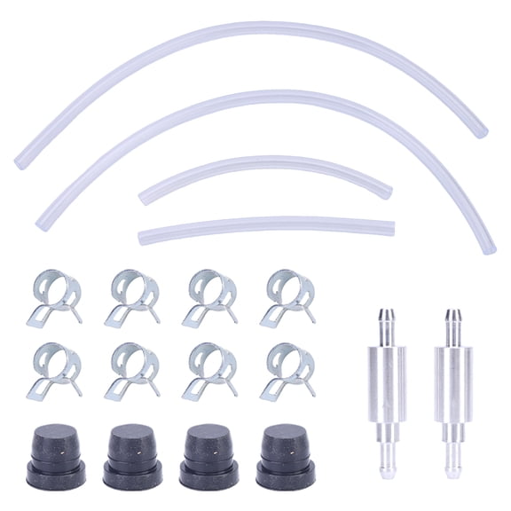 Dexico 2Pcs Brake Bleeder Hose Kit with One-Way Check Valve for Motorcycle Car Truck Replace Brake Bleeding Tool Clear Hose Aluminum Valve