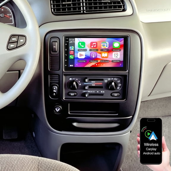 Dexico 7'' Touch Screen Car Stereo for Ford Windstar 1999-2003, Car Radio with Wireless Carplay/Android Auto/Bluetooth/GPS/WiFi/SWC/FM/RDS/Mirror Link Backup Camera