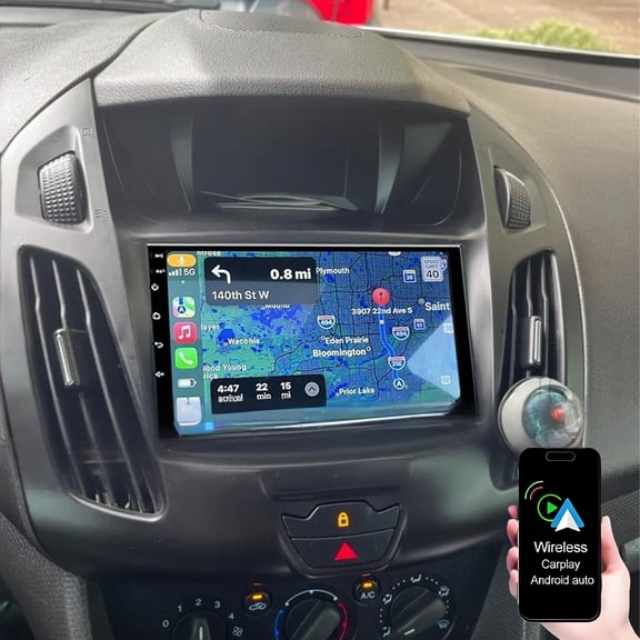 Dexico Android 13 Car Radio for Ford Transit Connect/Tourneo Connect 2014-2018 with Wireless Carplay/Android Auto, 7 Inch HD Touchscreen Car Stereo with GPS Bluetooth WiFi FM/RDS EQ SWC Backup Camera