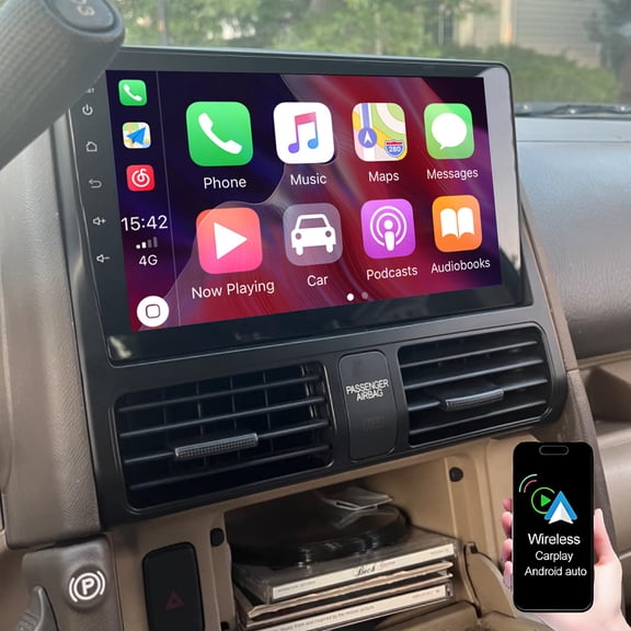 Dexico Android 13 Car Radio Stereo for Honda CRV 2002-2006 with Wireless Carplay Android Auto, 9 inch Touch Screen Radio Support Bluetooth GPS FM RDS DSP WiFi + Free AHD Backup Camera