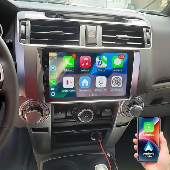 Dexico Android 13 Car Radio for Toyota 4Runner 2009-2019, 2+64GB 9inch IPS Touch Screen Stereo with Wireless Carplay Android Auto Bluetooth FM/RDS GPS WiFi SWC Mirror Link Camera