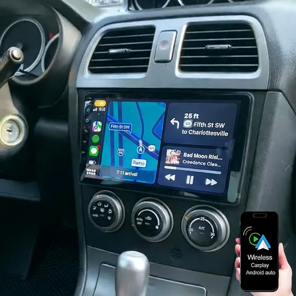 Dexico Android 13 Car Stereo for Subaru Impreza WRX Impreza 2002-2007 with Wireless Carplay Android Auto, 9 Inch Touch Screen Car Radio with Mirror Link Bluetooth FM/RDS WiFi GPS EQ SWC Backup Camera