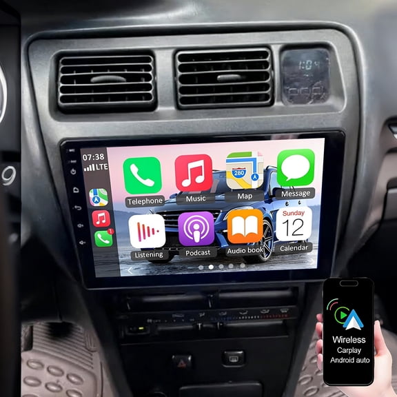 Dexico Android 13 Car Stereo for Toyota Corolla 1991-1997 with Wireless Apple CarPlay Android Auto, 9" Touchscreen Support Bluetooth GPS Navi DSP Mirror Link WiFi FM/RDS SWC+AHD Backup Camera