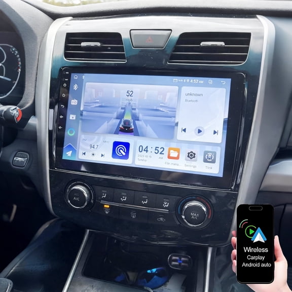 Dexico Android 13 for Nissan Altima 2013-2015 Car Radio, 10.1 inch Touch Screen Car Stereo with Wireless CarPlay Android Auto Head Unit Bluetooth GPS WiFi FM/RDS SWC Backup Camera
