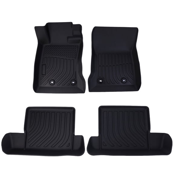 Dexico Car Floor Mats for Toyota GR86 2022-2024, for Subaru BRZ 2022-2024 All Weather TPE Front Second Row Liner Replace P2.TPEJD179.H