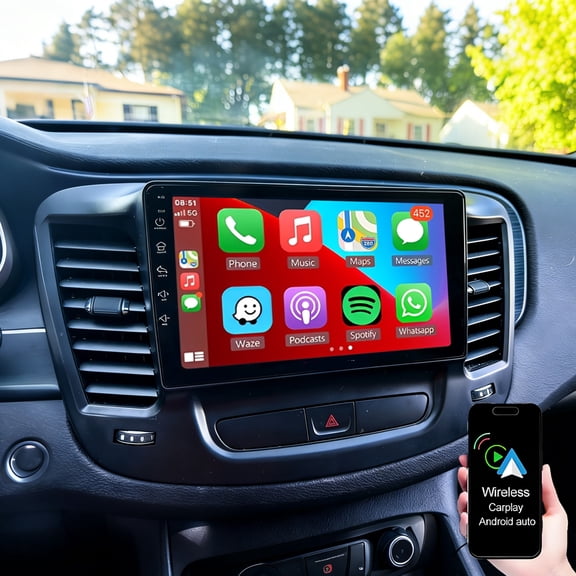 Dexico Car Radio for Chrysler 200 200C 200S 2015-2019 with Wireless Carplay/Android Auto, 9" Android 13 IPS Touch Screen Car Stereo Support Bluetooth GPS SWC FM/RDS DSP WiFi AHD Backup Camera