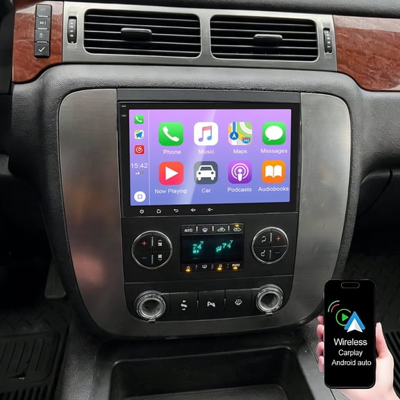 Dexico Car Radio Stereo for Chevrolet GMC 2007-2018 with Wireless CarPlay/Android Auto, 8 Inch HD Touchscreen Android 13 Car Stereo with FM/RDS Backup Camera Bluetooth WiFi GPS SWC