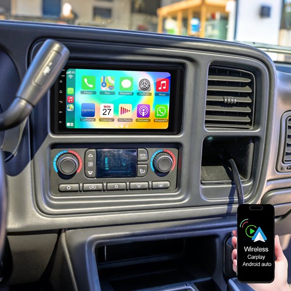 Dexico Car Stereo for Chevrolet Avalanche 2003-2006, 7" Touch Screen Car Radio Support Wireless CarPlay Android Auto GPS Mirror Link 5G WiFi Bluetooth FM/RDS/EQ Backup Camera