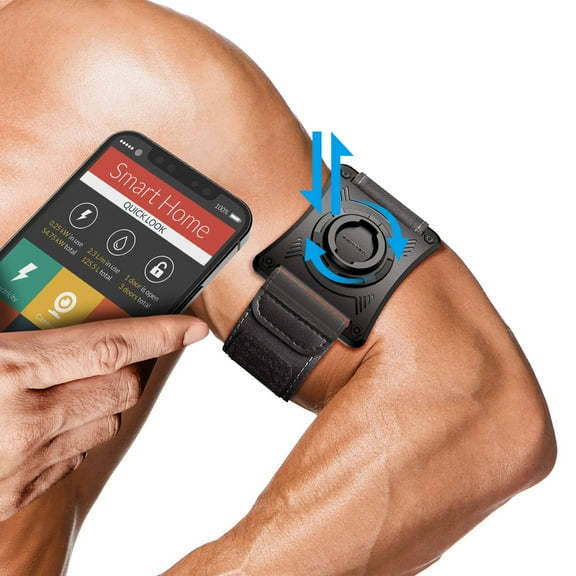 Dexnor 2-in-1 Phone Holder Armband, Detachable Running Cell Phone Holder Universal Sports Arm Band with Ring Stand for iPhone Samsung Galaxy All Phones Gym Workouts Exercise Fitness