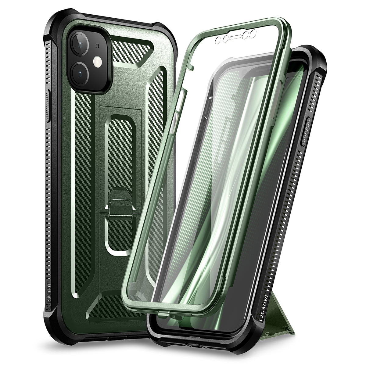 Dexnor Apple iPhone 11 Case with Screen Protector and Kickstand Heavy