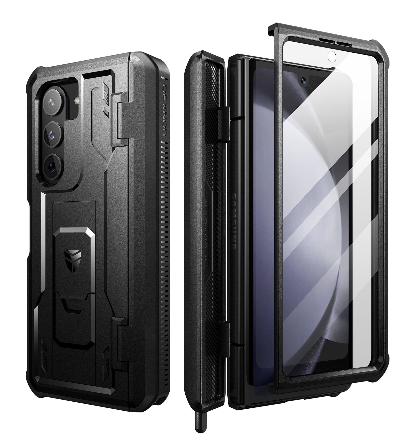 Dexnor BumperShock Case for Samsung Galaxy Z Fold 5 [Hinge Coverage ...