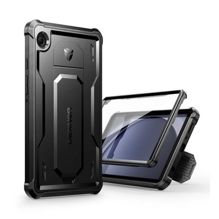 Dexnor Case for Samsung Galaxy Tab A9 8.7 Inch 2023, [Built in Screen Protector & Kickstand] Heavy Duty Shockproof Full Body Protective Cover for Galaxy Tab A9 Case,Black
