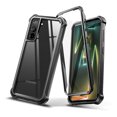 thumbnail image 1 of Dexnor Compatible with Samsung Galaxy S21 Plus Case with Screen Protector Electroplated Frame Clear Back Cover Rugged 360 Full Body Protective Shockproof Heavy Duty Bumper,Black, 1 of 7