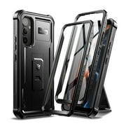 Dexnor Full Body Case for Samsung Galaxy A54 5G Case, [Extra Front Frame] Heavy Duty Military Grade Protection Shockproof Case Built-in Screen Protector and Kickstand for Samsung A54 5G, Black