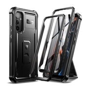 Dexnor Full Body Case for Samsung Galaxy A54 5G Case, [Extra Front Frame] Heavy Duty Military Grade Protection Shockproof Case Built-in Screen Protector and Kickstand for Samsung A54 5G,Black