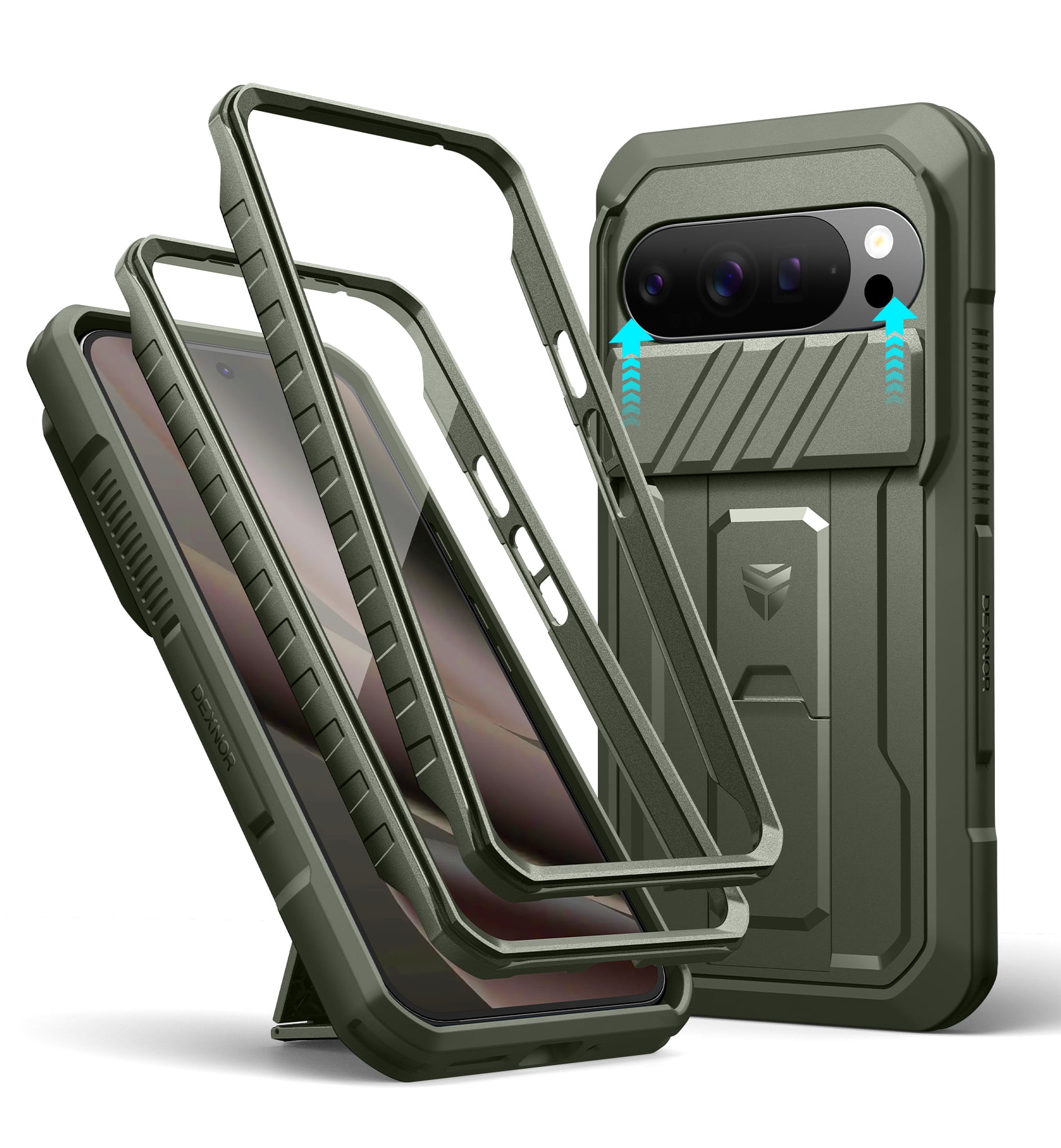 Dexnor Funda Para Google Pixel 7 Pro Con Soporte Y Protector De