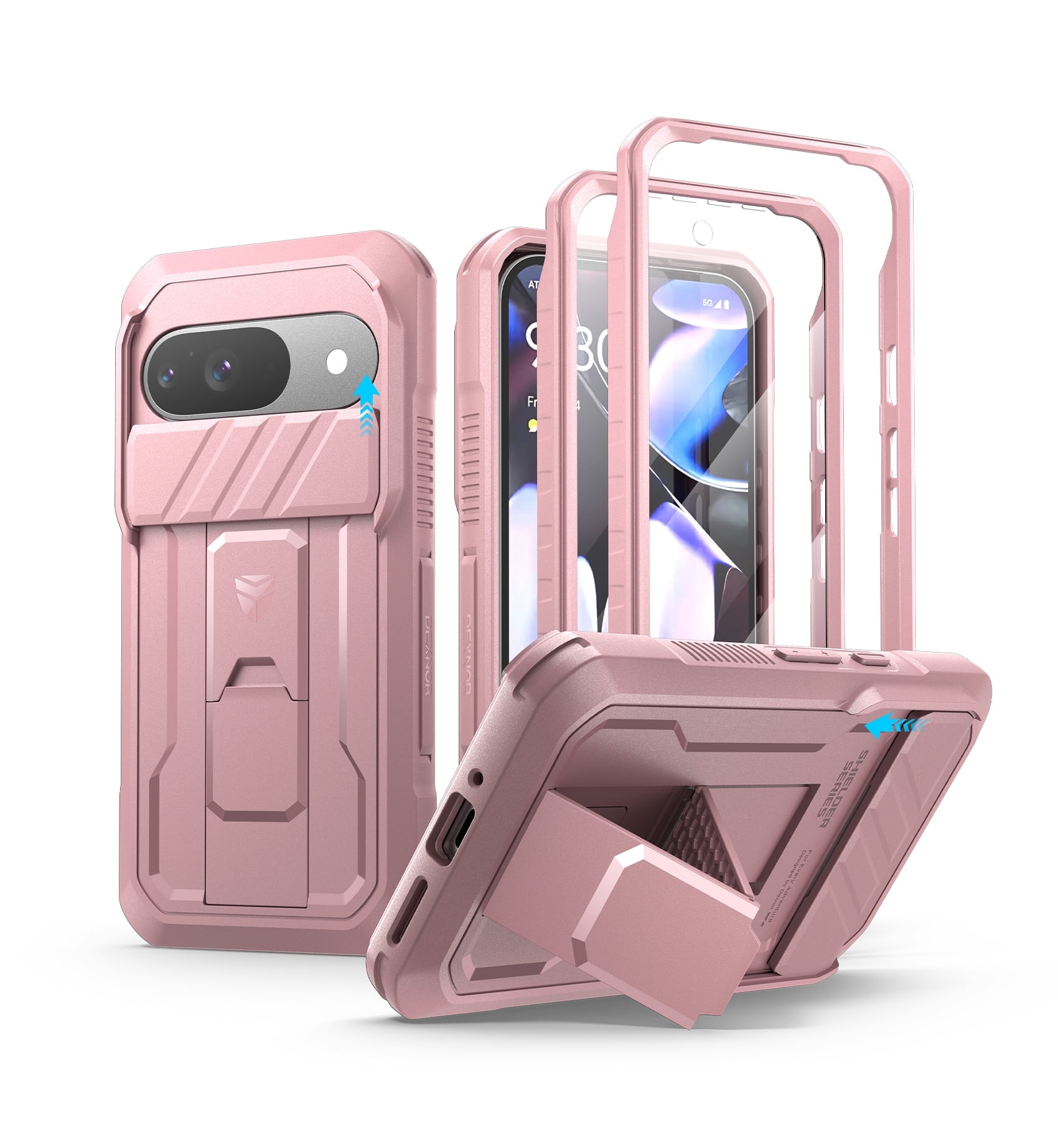 Dexnor for Google Pixel 9 Case with Slide Camera Cover & Built-in ...