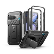 Dexnor for Google Pixel 9 Case with Slide Camera Cover & Built-in Screen Protector & Heavy-Duty Kickstand,Full-Body Protective Cover Rugged Bumper Cases for Pixel 9 2024, Black