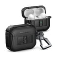 thumbnail image 1 of Dexnor Magnetic Case for AirPods Pro 2nd/1st Generation (2023/2022/2019), Compatible with MagSafe, Drop-Proof Lock Full-Body Shockproof Hard Protective Cover Rugged Bumper Cases with Carabiner,Black, 1 of 9