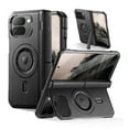 thumbnail image 1 of Dexnor Magnetic Case for Google Pixel 10 Pro Fold with Dual Kickstands & Front Screen Protector & Hinge Protection, Compatible with MagSafe, Full-body Rugged Protective Bumper Covers, Black, 1 of 8