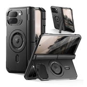 Dexnor Magnetic Case for Google Pixel 10 Pro Fold with Dual Kickstands & Front Screen Protector & Hinge Protection, Comp