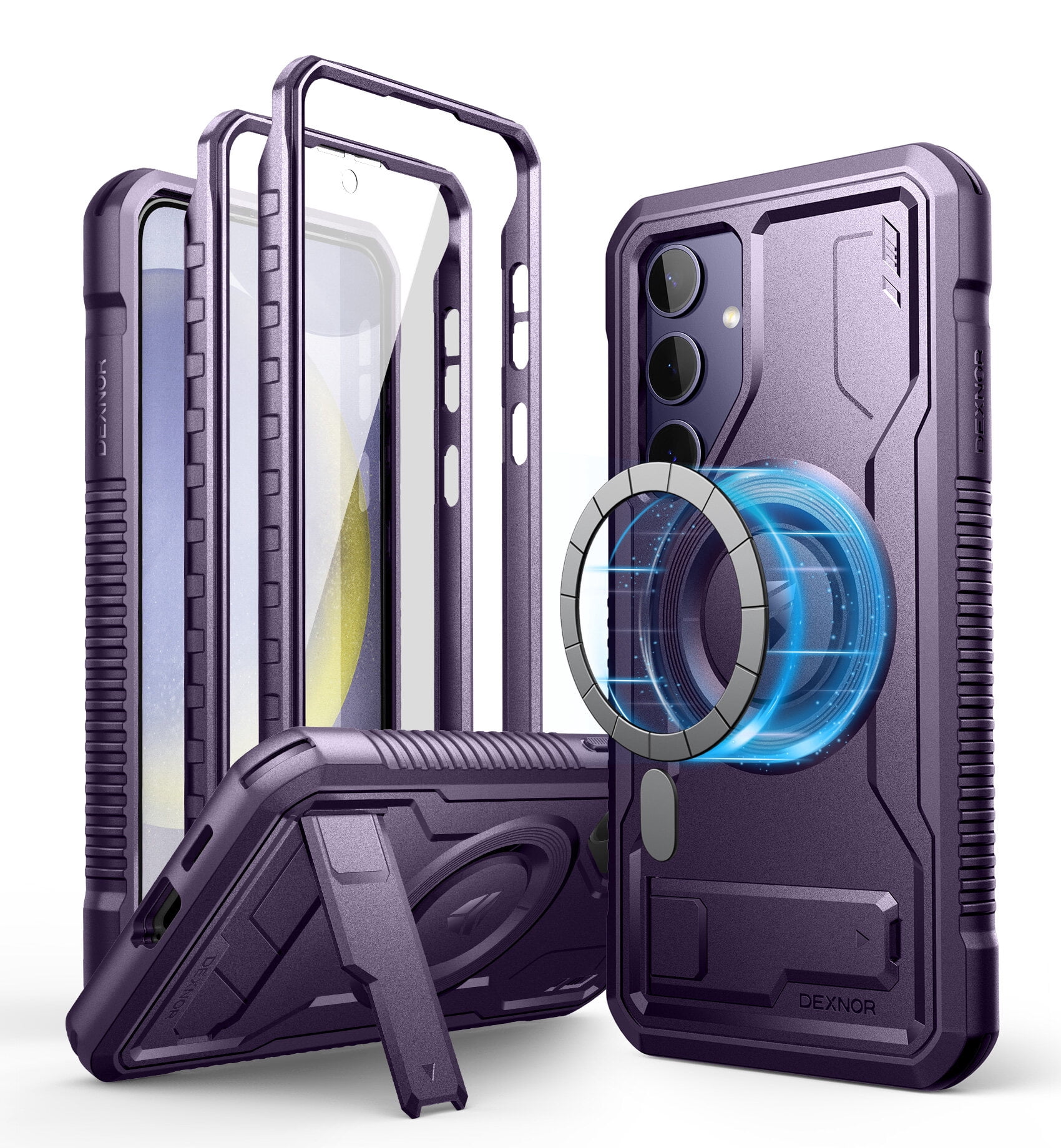 Dexnor Magnetic Case for Samsung Galaxy S24 Plus Case with Kickstand ...