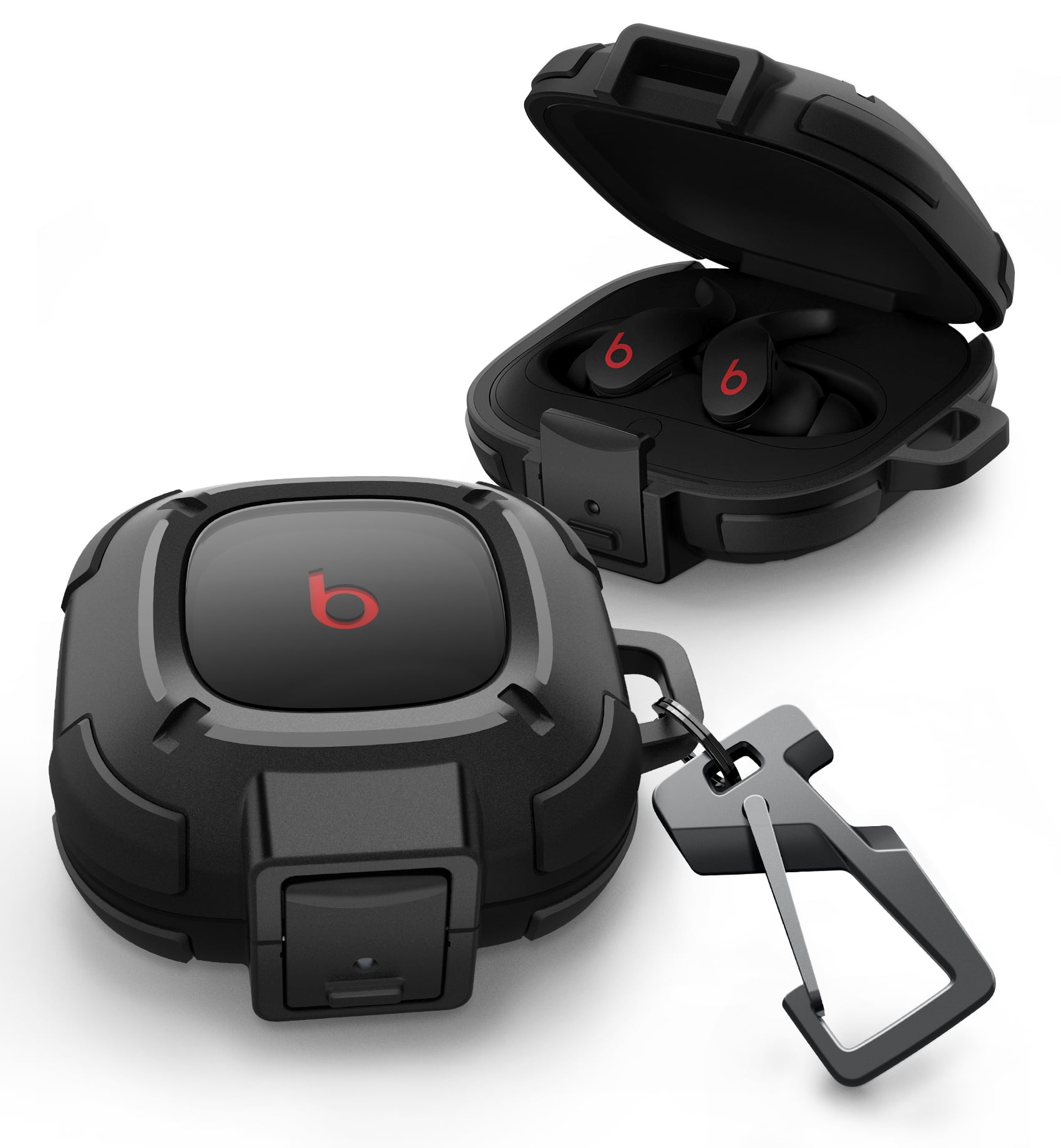 SURITCH Case Cover for Beats Fit Pro Shock Absorbent TPU Shell Secure Lock Anti Lost Keychain for Carrying Walmart
