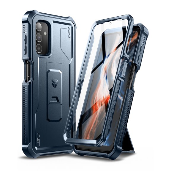 Dexnor for Samsung Galaxy A13 5G Case, [Built in Screen Protector and Kickstand] Heavy Military Grade Protection Shockproof Protective Cover for Samsung Galaxy A13 5G,Blue