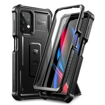 Dexnor for Samsung Galaxy A32 5G Case, [Built in Screen Protector and Kickstand] Heavy Duty Military Grade Protection Shockproof Protective Cover Two Layer Case for Samsung Galaxy A32 5G Black