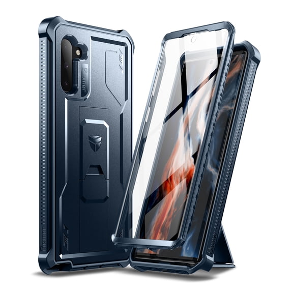 Dexnor for Samsung Galaxy Note 10 Case, [Built in Screen Protector and Kickstand] Heavy Military Grade Protection Shockproof Protective Cover for Samsung Galaxy Note 10,Blue